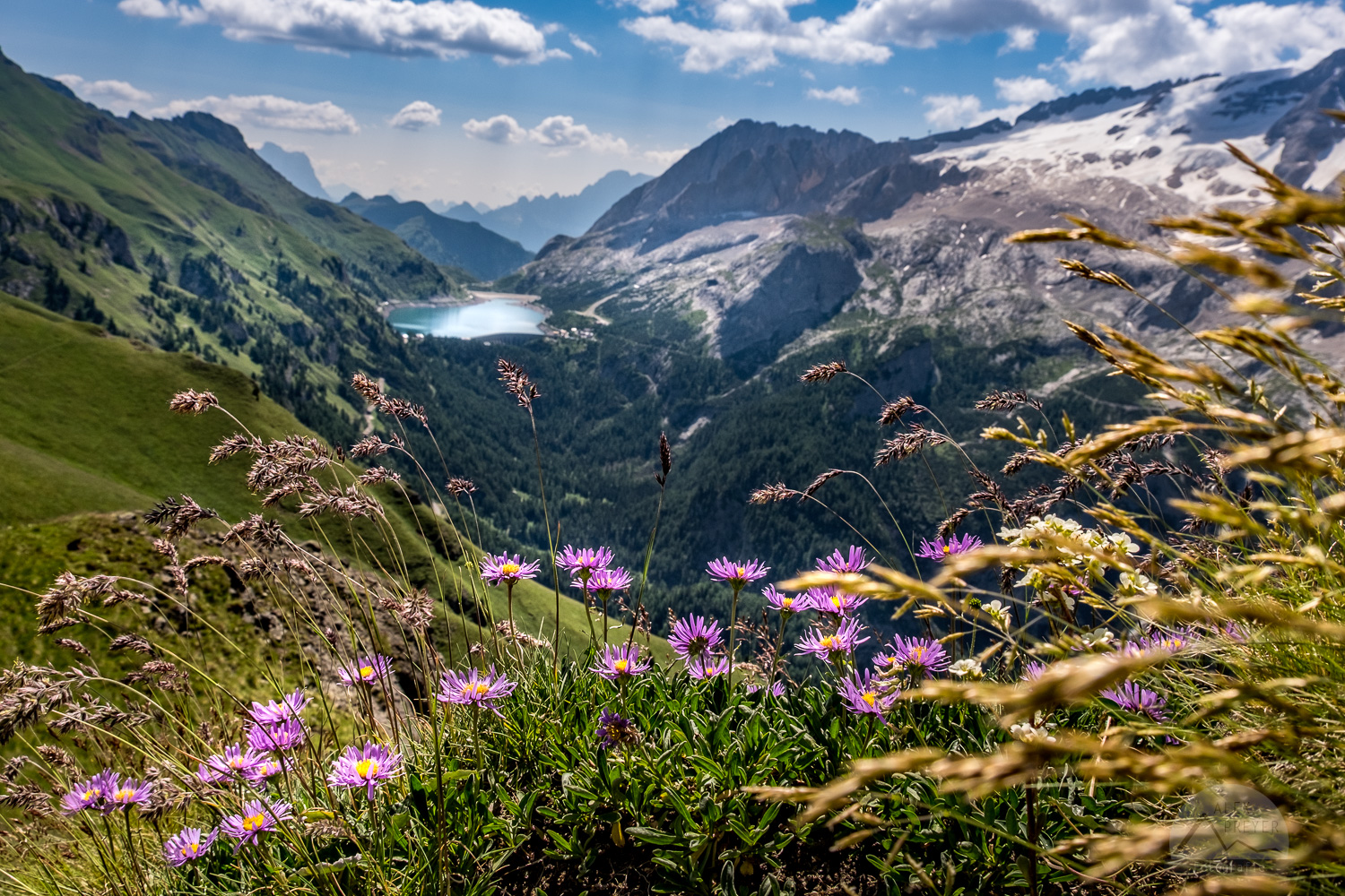 Lago di Fedaia an der Marmolada